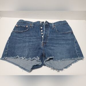 Levi Strauss 501 Women Blue Shorts